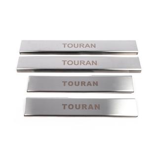 Kynnyslistat sisäpuolelle (4 kpl, ruostumaton teräs) Volkswagen Touran 2003–2010 kuva 2