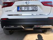 Nissan Qashqai 2014–2021 Takalukun reunalista (ruostumaton teräs) kuva 2