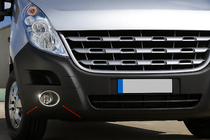 Nissan NV400 2010–2024 Sumuvalojen kromikehykset (2 kpl, ruostumaton teräs) kuva 1
