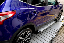 Nissan Qashqai 2014–2021 X5-tyyppiset sivuportaat (2 kpl, alumiini) kuva 4