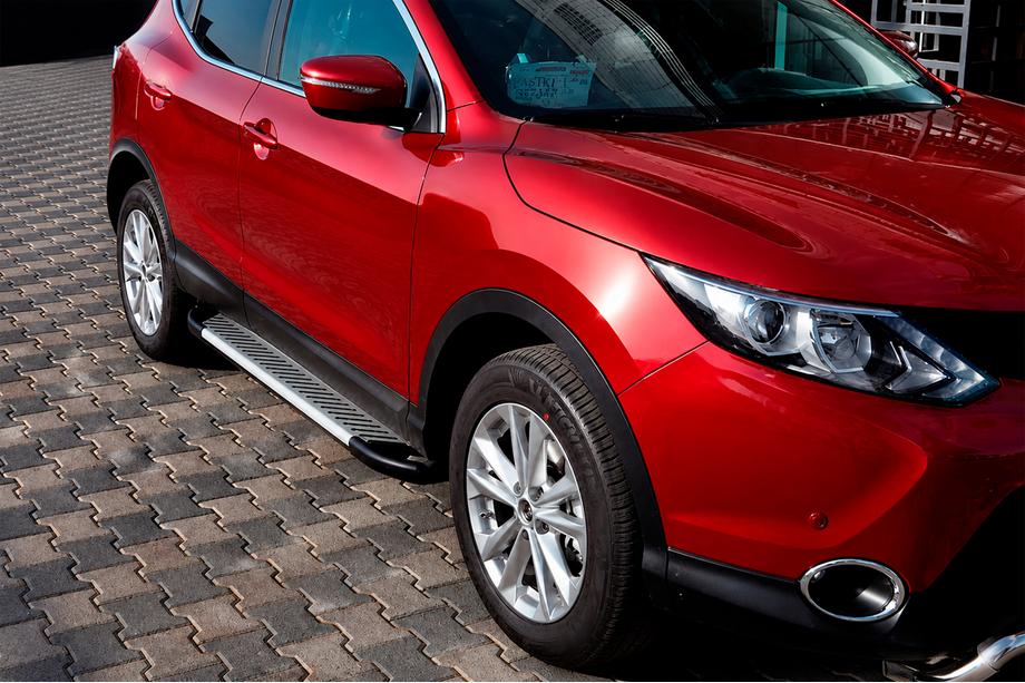 Nissan Qashqai 2014–2021 Line-sivuporrassarja (2 kpl, alumiini) Image