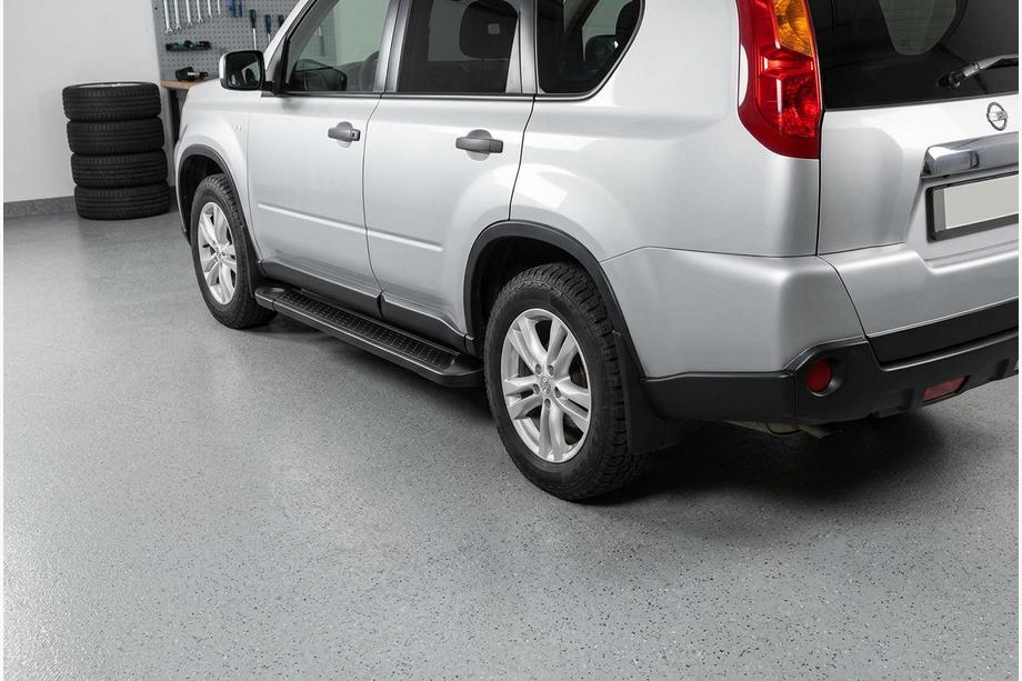 Nissan X-trail T31 2007–2014 Allmond Black sivuportaat (2 kpl, alumiini) Image