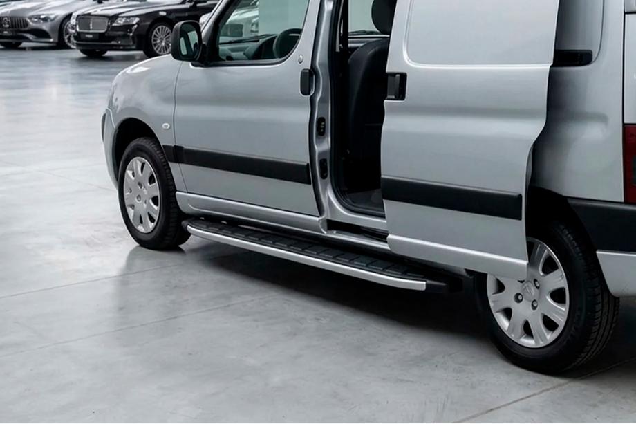 Peugeot Partner 1996–2008 Fullmond sivuaskelmat (2 kpl, alumiini) Image