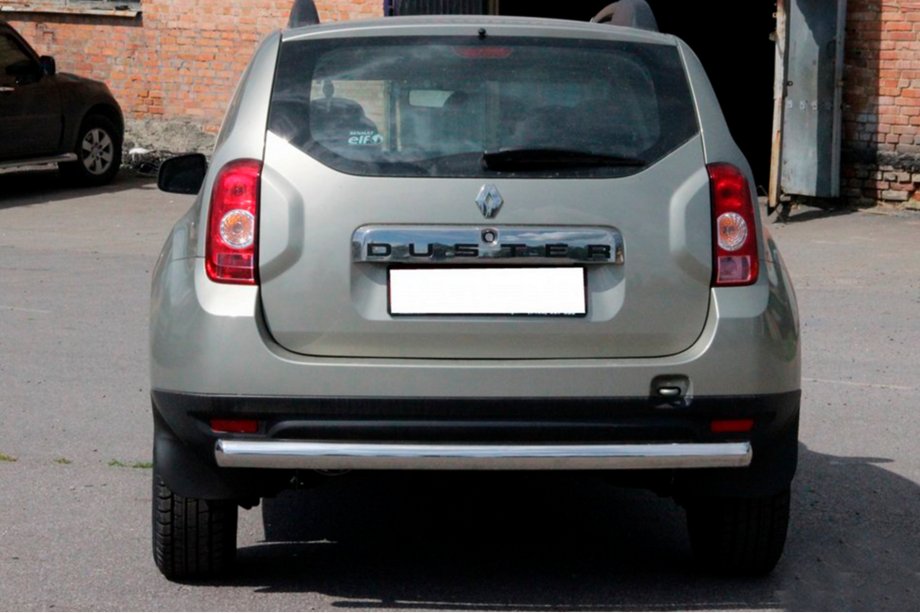 Renault Duster 2008–2017 Suora takakaari (ruostumaton teräs) Image