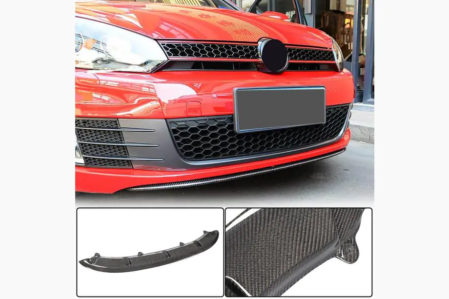 Volkswagen Golf 6 2008–2014 Etupuskurin lipa Lip V3 (GTI HB 2010-2013, hiilikuitu) Image