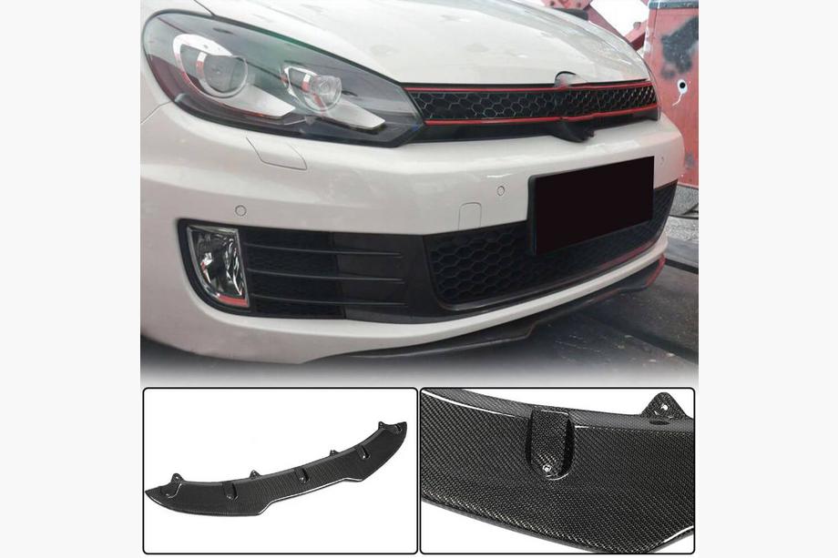 Volkswagen Golf 6 2008–2014 Etupuskurin lippa Lip V4 (GTI HB 2010-2013, hiilikuitu) Image
