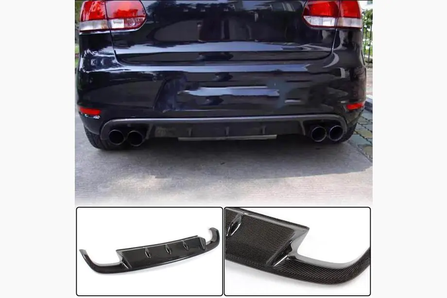 Volkswagen Golf 6 2008–2014 Takapuskurin diffuusori V1 (GTI HB 2010-2013, hiilikuitu) Image