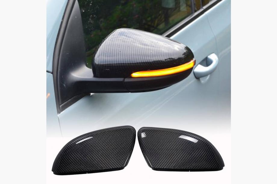 Volkswagen Golf 6 2008–2014 Hiilikuituiset peilikotelot (HB 2010-2013, Carbon) Image