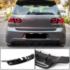 Volkswagen Golf 6 2008–2014 Takapuskurin diffuusori V1 (R/R20 HB 2010-2013, hiilikuitu) kuva 1