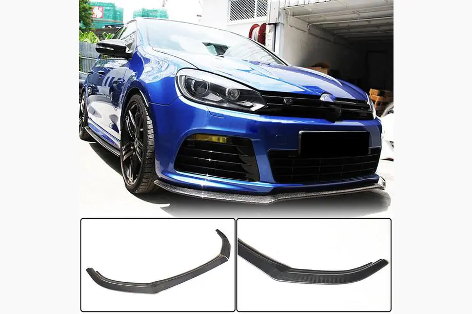 Volkswagen Golf 6 2008–2014 Etupuskurin lippa Lip V1 (R HB 2010-2013, hiilikuitu) Image