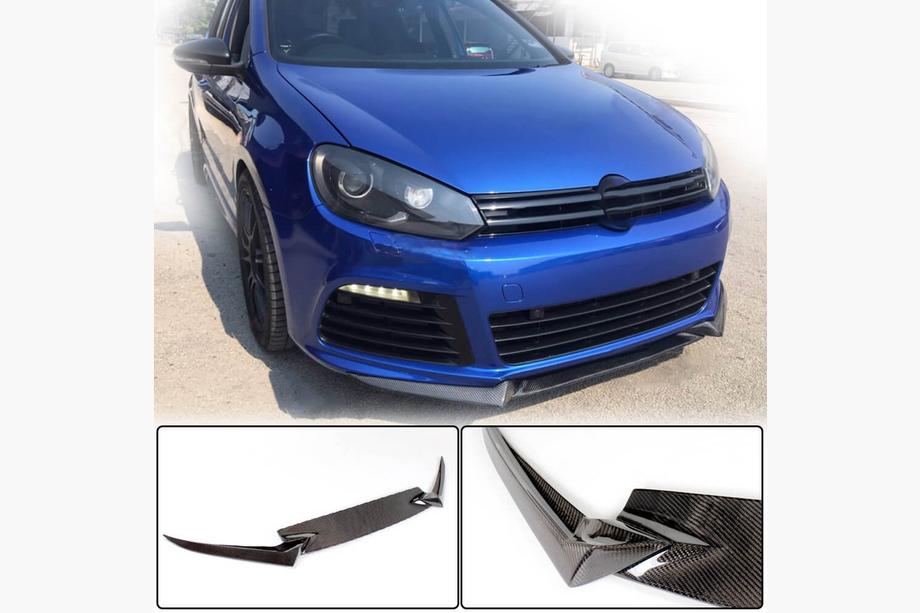 Volkswagen Golf 6 2008–2014 Etupuskurin lippa Lip V3 (R HB 2010-2013, hiilikuitu) Image