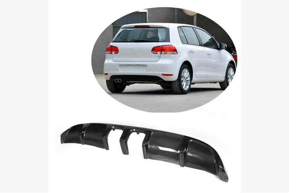 Volkswagen Golf 6 2008–2014 Takapuskurin diffuusori V2 (Base HB 2010-2013, hiilikuitu) Image