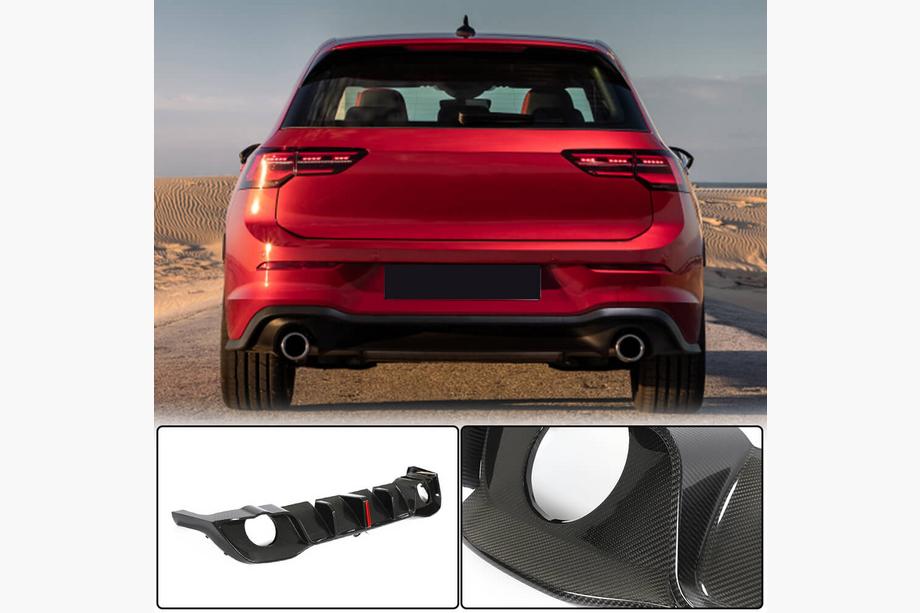 Volkswagen Golf 8 2019– Takapuskurin diffuusori (GTI HB, dry carbon) Image