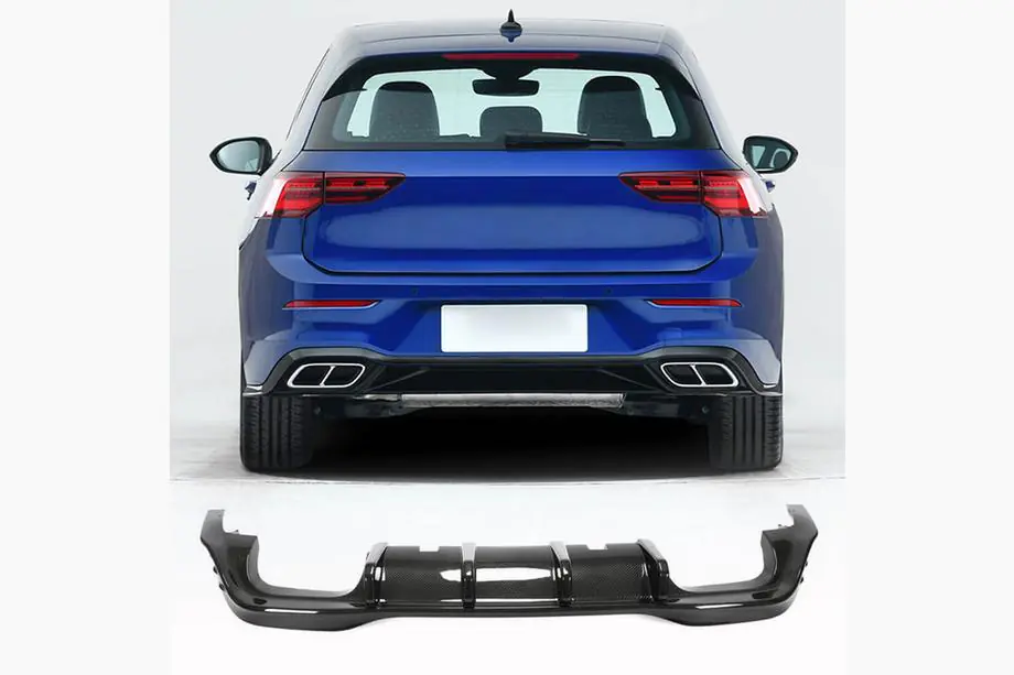 Volkswagen Golf 8 2019– Takapuskurin diffuusori (R HB, kuiva hiilikuitu) Image