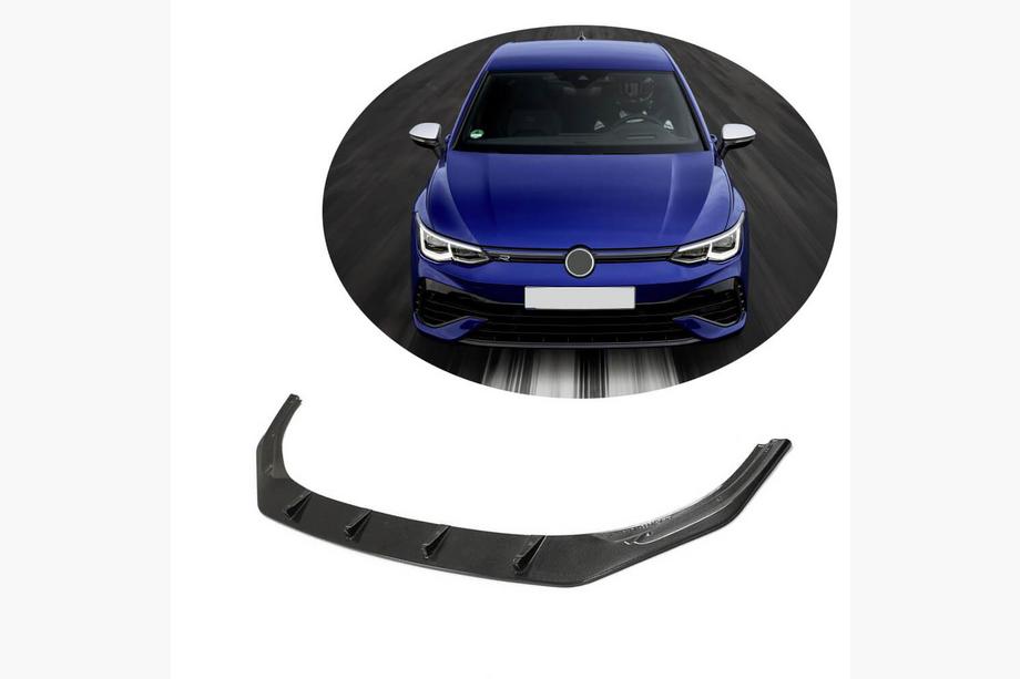 Volkswagen Golf 8 2019– Etupuskurin lip-spoileri Lip (R HB 2019-2024, hiilikuitu) Kuva 1