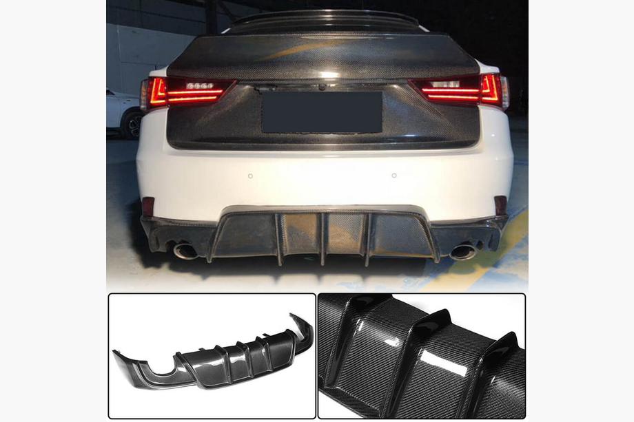 Lexus IS 2013– Takapuskurin diffuusori V1 (Base/F-Sport 2013-2016, hiilikuitu) Image