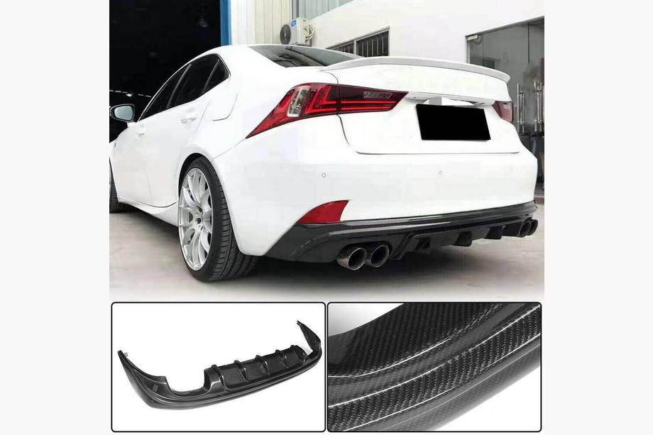 Lexus IS 2013– Takapuskurin diffuusori V2 (Base/F-Sport 2013-2016, hiilikuitu) Image