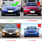 Lexus IS 2005–2013 Etupuskurin lippa (F 2011-2013, hiilikuitu) kuva 6