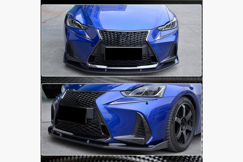 Lexus IS 2013– Etupuskurin lip-spoileri (Base/F-Sport 2016-2020, hiilikuitu) Image