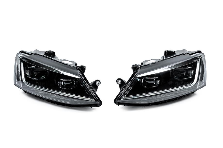 Volkswagen Jetta 2011–2018 Etuajovalot Full LED (ilman ohjainyksiköitä, 2 kpl) Kuva 1