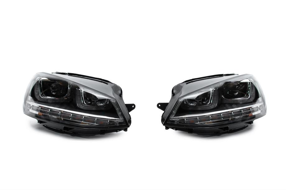 Volkswagen Golf 7/E-Golf 2012–2020 Ajovalot eteen ilman ohjainyksiköitä (2012-2017, dynaaminen vilkku, 2 kpl) Kuva 5
