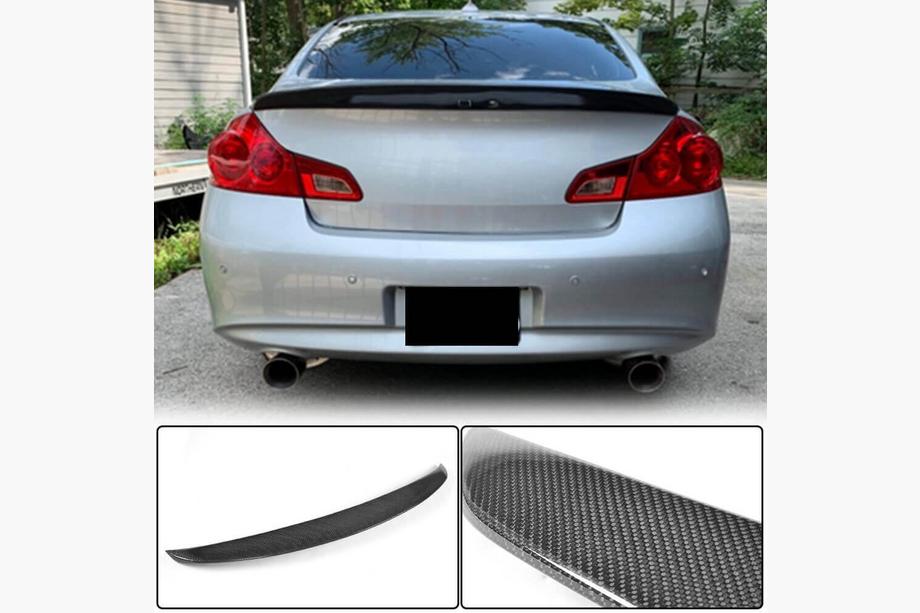 Infiniti G25/G35/37 (V36/CV36) 2006–2015 SD V1 -spoileri (G37 2009-2013, G25 2011-2012, hiilikuitu) Kuva 2
