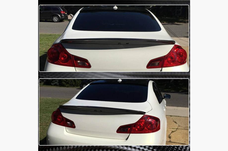 Infiniti G25/G35/37 (V36/CV36) 2006–2015 SD V1 -spoileri (G37 2009-2013, G25 2011-2012, hiilikuitu) Kuva 5