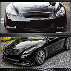 Infiniti G25/G35/37 (V36/CV36) 2006–2015 Etupuskurin lip (G37 Coupe 2009-2013, hiilikuitu) kuva 3