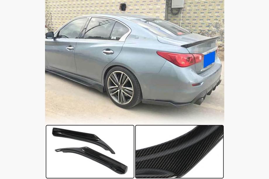 Infiniti Q50/Q60 2013–2024 Hiilikuituinen takapuskurin suojalista (Q50 Base/Sport 2014-2017) Image