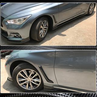 Hiilikuituiset etulokasuojien peitelistat (Q50 Base/Sport 2014-2020) Infiniti Q50/Q60 2013–2024 kuva 3