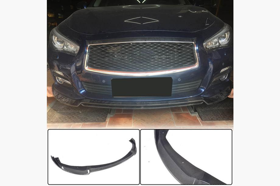 Infiniti Q50/Q60 2013–2024 Etupuskurin lipa Lip V2 (Q50 Base 2014-2017, hiilikuitu) Image