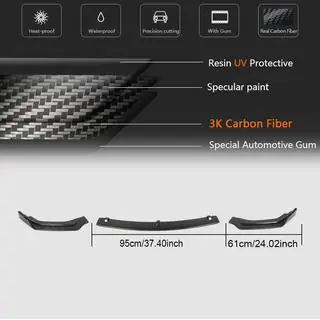Etupuskurin lipa Lip V2 (Q50 Base 2018-2023, hiilikuitu) Infiniti Q50/Q60 2013–2024 kuva 3