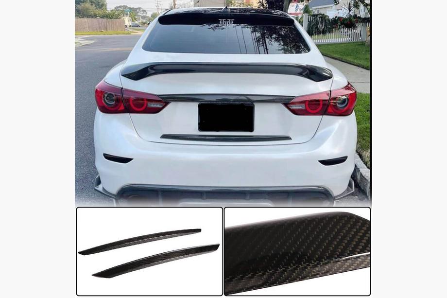 Infiniti Q50/Q60 2013–2024 Hiilikuitu takaluukun listat (Q50 Base/Sport 2014-2017, Carbon) Image