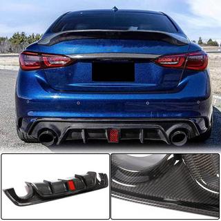 Takapuskurin diffuusori V3 (Q50 Base/Sport 2018-2023, hiilikuitu) Infiniti Q50/Q60 2013–2024 kuva 2