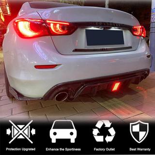 Takapuskurin diffuusori V3 (Q50 Base/Sport 2018-2023, hiilikuitu) Infiniti Q50/Q60 2013–2024 kuva 3