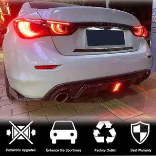 Takapuskurin diffuusori V3 (Q50 Base/Sport 2018-2023, hiilikuitu) Infiniti Q50/Q60 2013–2024 kuva 3