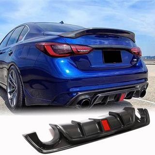 V4-takapuskurin diffuusori (Q50 Base/Sport 2018-2023, hiilikuitu) Infiniti Q50/Q60 2013–2024 kuva 2