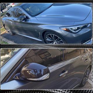Peilikotelot V1 (Hiilikuitu) Infiniti Q50/Q60 2013–2024 kuva 4