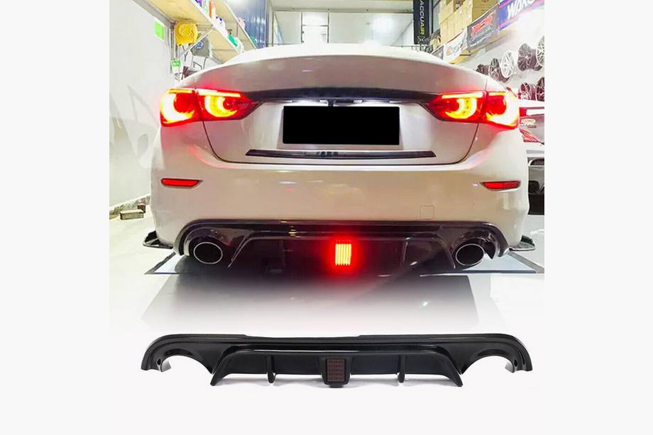 Infiniti Q50/Q60 2013–2024 V4 takapuskurin diffuusori (Q50 Base/Sport 2014-2017, hiilikuitu) Image