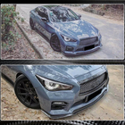 Infiniti Q50/Q60 2013–2024 Etupuskurin lippa Lip V1 (Q50 Sport 2014-2017, hiilikuitu) kuva 4