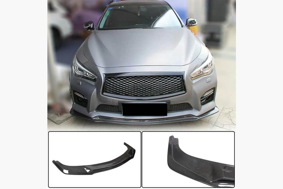 Infiniti Q50/Q60 2013–2024 Etupuskurin lippa Lip V1 (Q50 Sport 2014-2017, hiilikuitu) Image