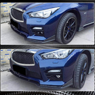 Infiniti Q50/Q60 2013–2024 Hiilikuitu etupuskurin lippa Lip V2 (Q50 Sport 2014-2017, Carbon) kuva 3