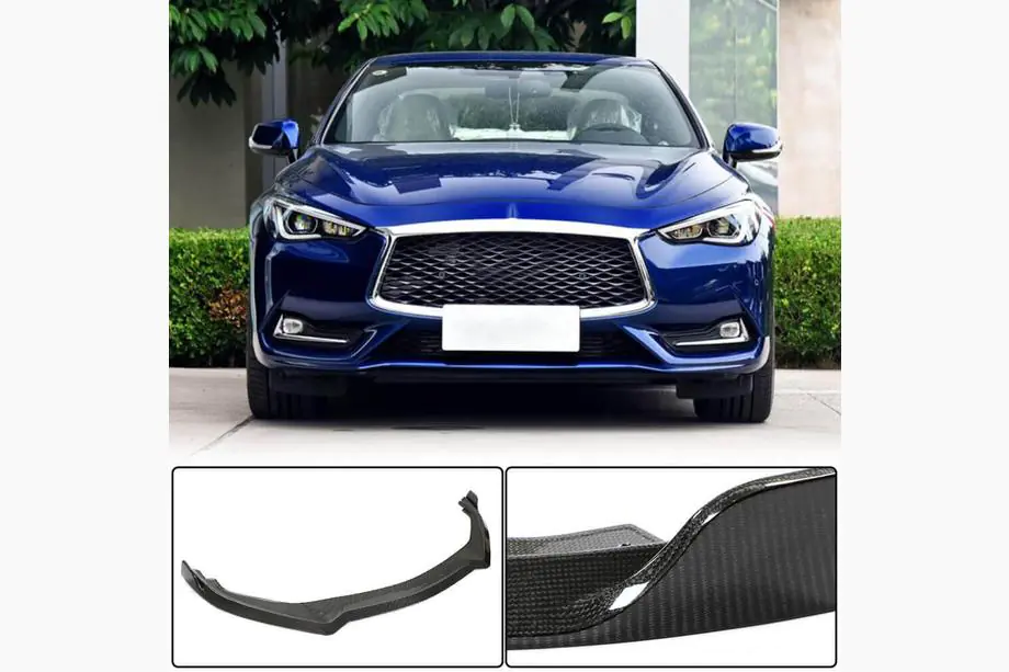 Infiniti Q50/Q60 2013–2024 Etupuskurin lipa Lip V1 (Q60 2016-2022, hiilikuitu) Image