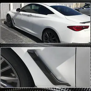 Karbonikuitulisät etulokasuojiin (Q60 2016-2022, hiilikuitu) Infiniti Q50/Q60 2013–2024 kuva 4