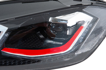 Volkswagen Golf 7/E-Golf 2012–2020 Etuvalot Red (2017-2020, 2 kpl) kuva 6