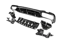 Mercedes E-class W213 2016–2023 Takadiffuusori pakoputkenpäillä E63-Design Silver (AMG/AMG-Line 2016-2020) kuva 2