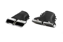 Mercedes E-class W213 2016–2023 Takadiffuusori pakoputkenpäillä E63-Design Silver (AMG/AMG-Line 2016-2020) kuva 5