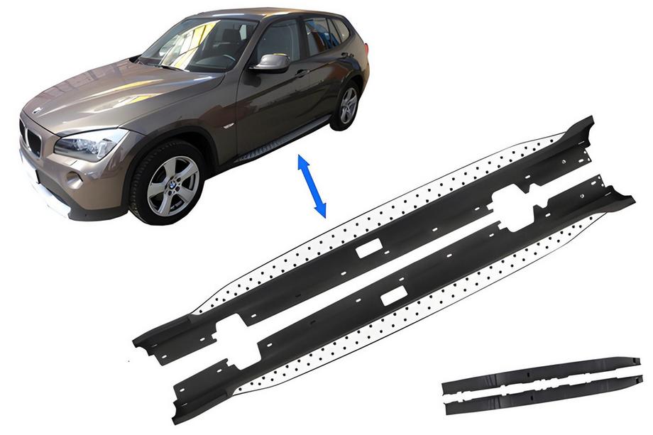 BMW X1 E84 2009–2015 Alkuperäiset sivuportaat (2 kpl, alumiini) Image