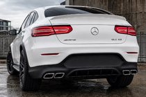 Mercedes GLC Coupé C253 2016–2023 Takadiffuusori pakoputken päillä Silver (AMG63-design) kuva 2