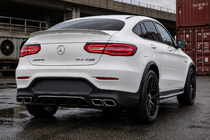 Mercedes GLC Coupé C253 2016–2023 Takadiffuusori pakoputken päillä Silver (AMG63-design) kuva 3